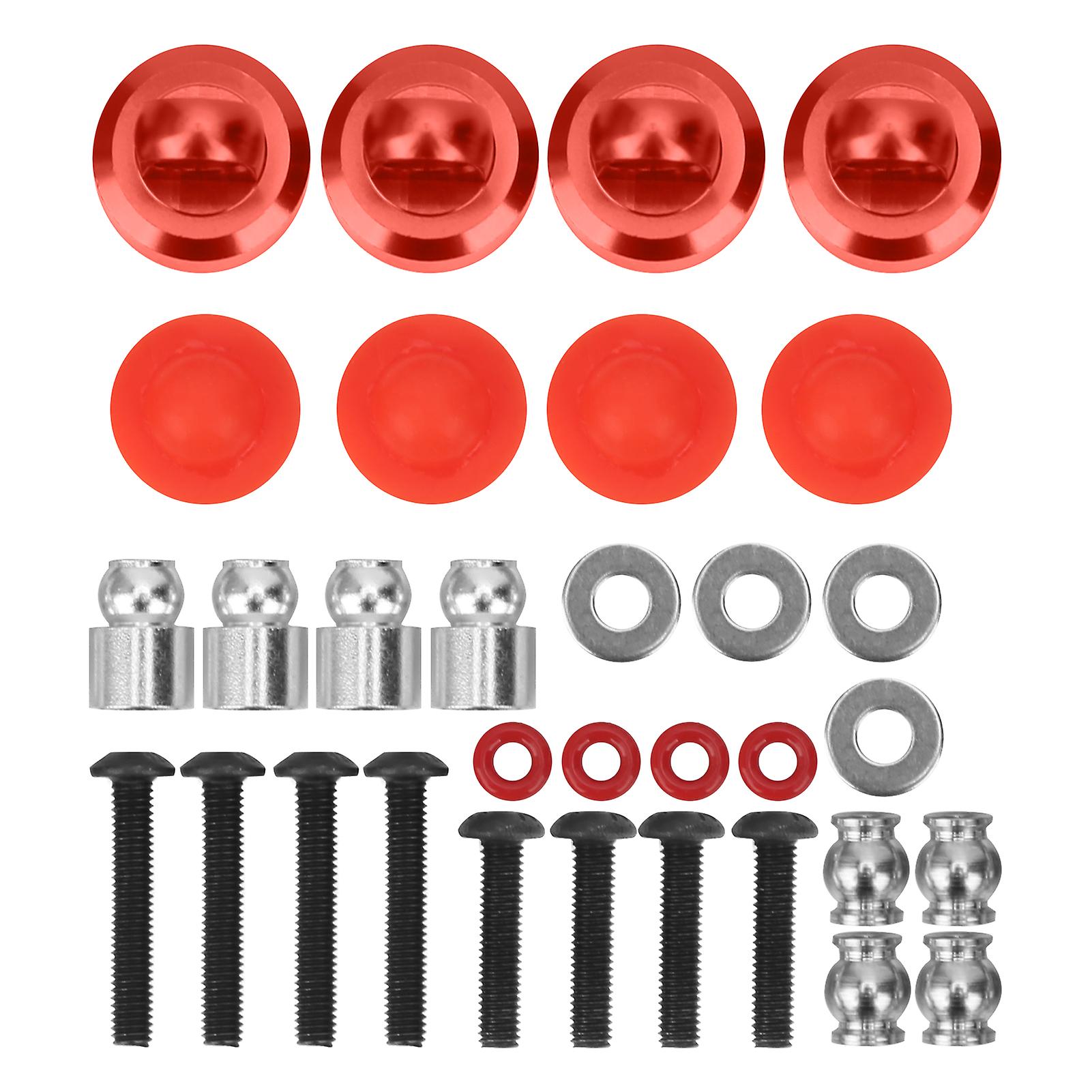 Aluminum Alloy Shock Cap Set Spare Parts Fit For Hsp/rgt/himoto/redcat 1/10 Rc Carred