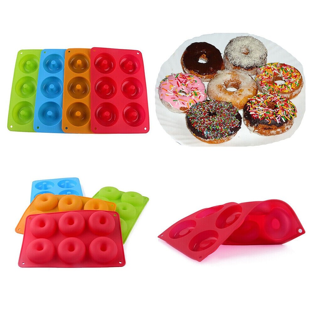 2Pcs Silicone Baking Donut Molding Tray