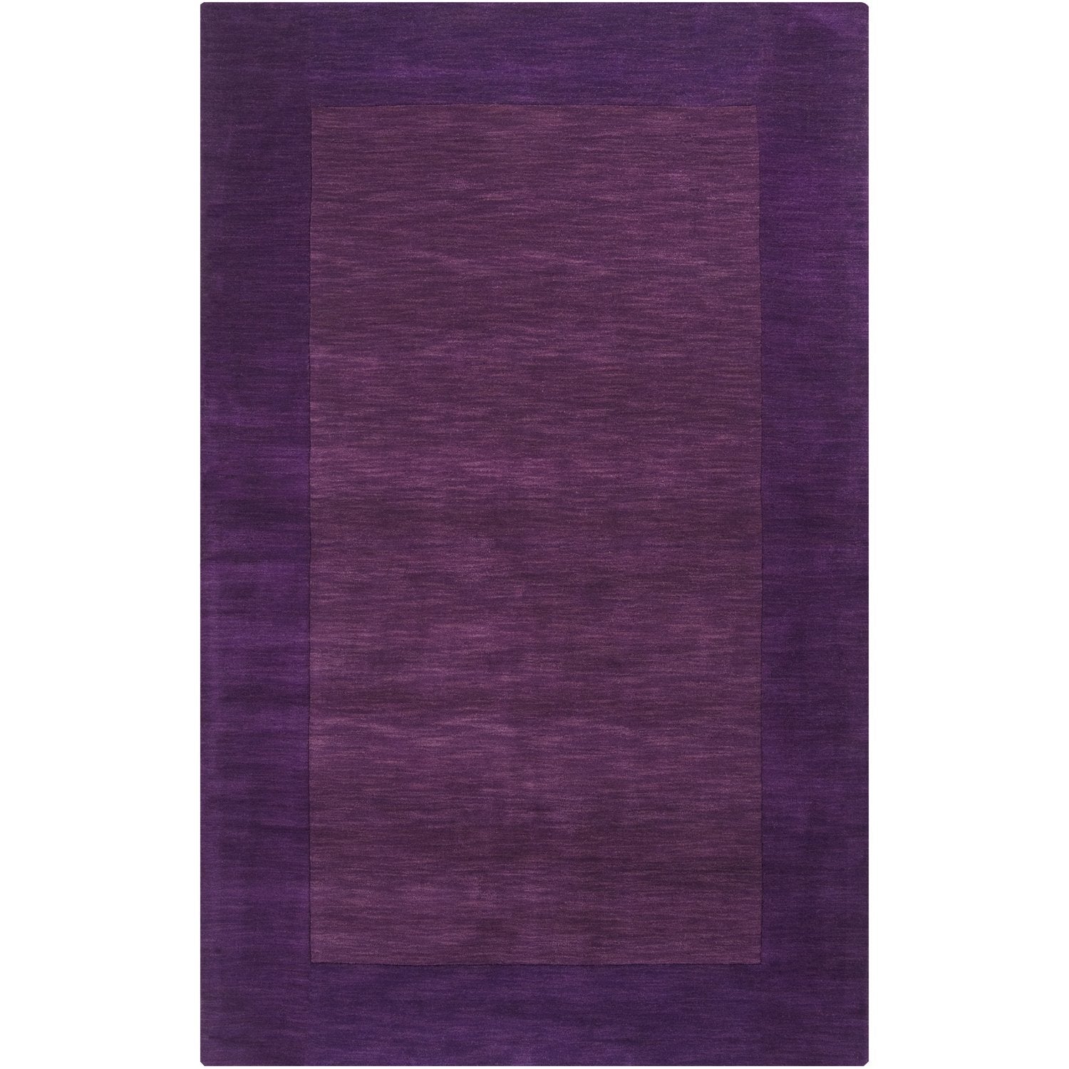 Mystique Collection Wool Area Rug in Aubergine and Dark Plum