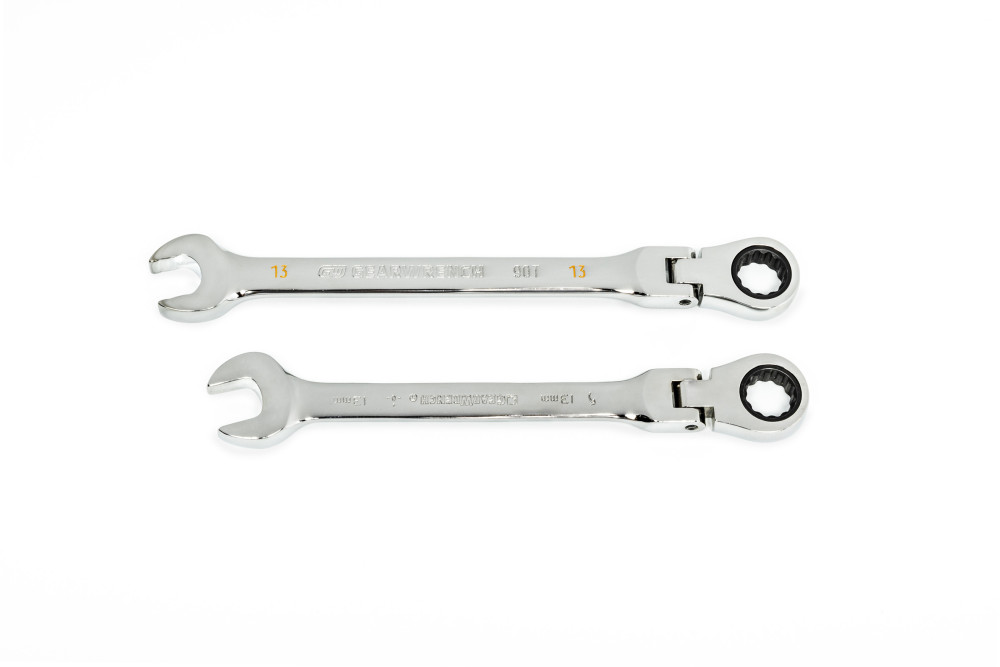 13mm 90T 12 Point Flex Head Ratcheting Combination Wrench