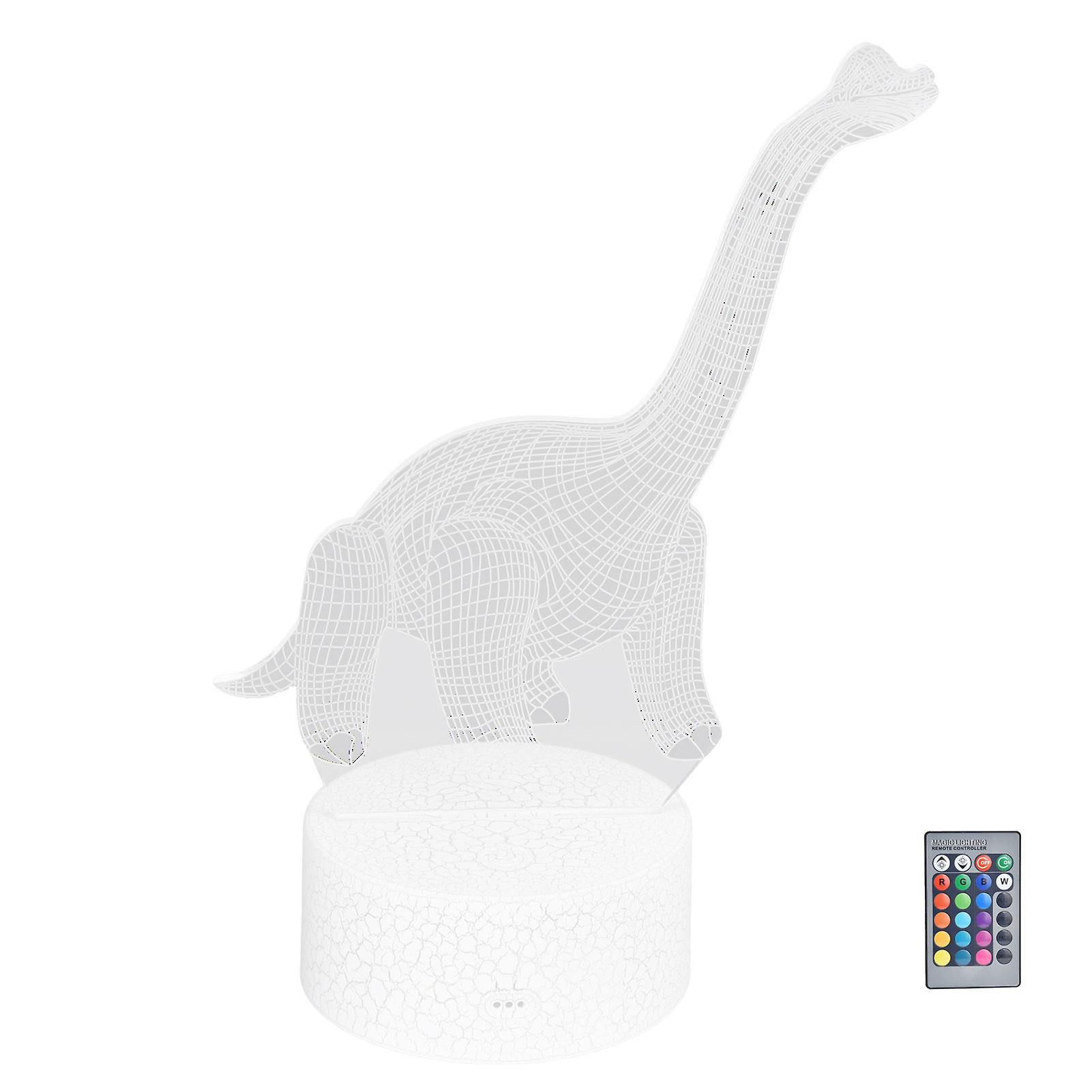 Dinosaur Night Light Rgb 16 Colors 4 Modes Dimmable Lamp Support Remote Touch Control Home Decoration