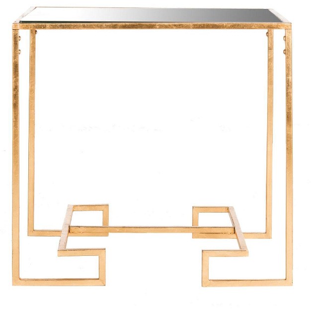 Seamus Accent Table Gold mirror Safavieh