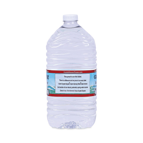 Crystal Geyser Alpine Spring Water， 1 Gal Bottle， 6/Case (12514CT)