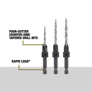 DW Steel Countersink Drill Bit Set (3-Piece) DW2535