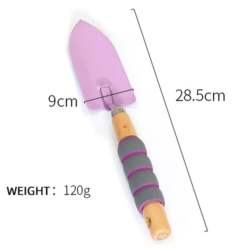 4 Pieces Gardening Tool Set Kids Purple Mini Small Hand Garden Kids Tools Set