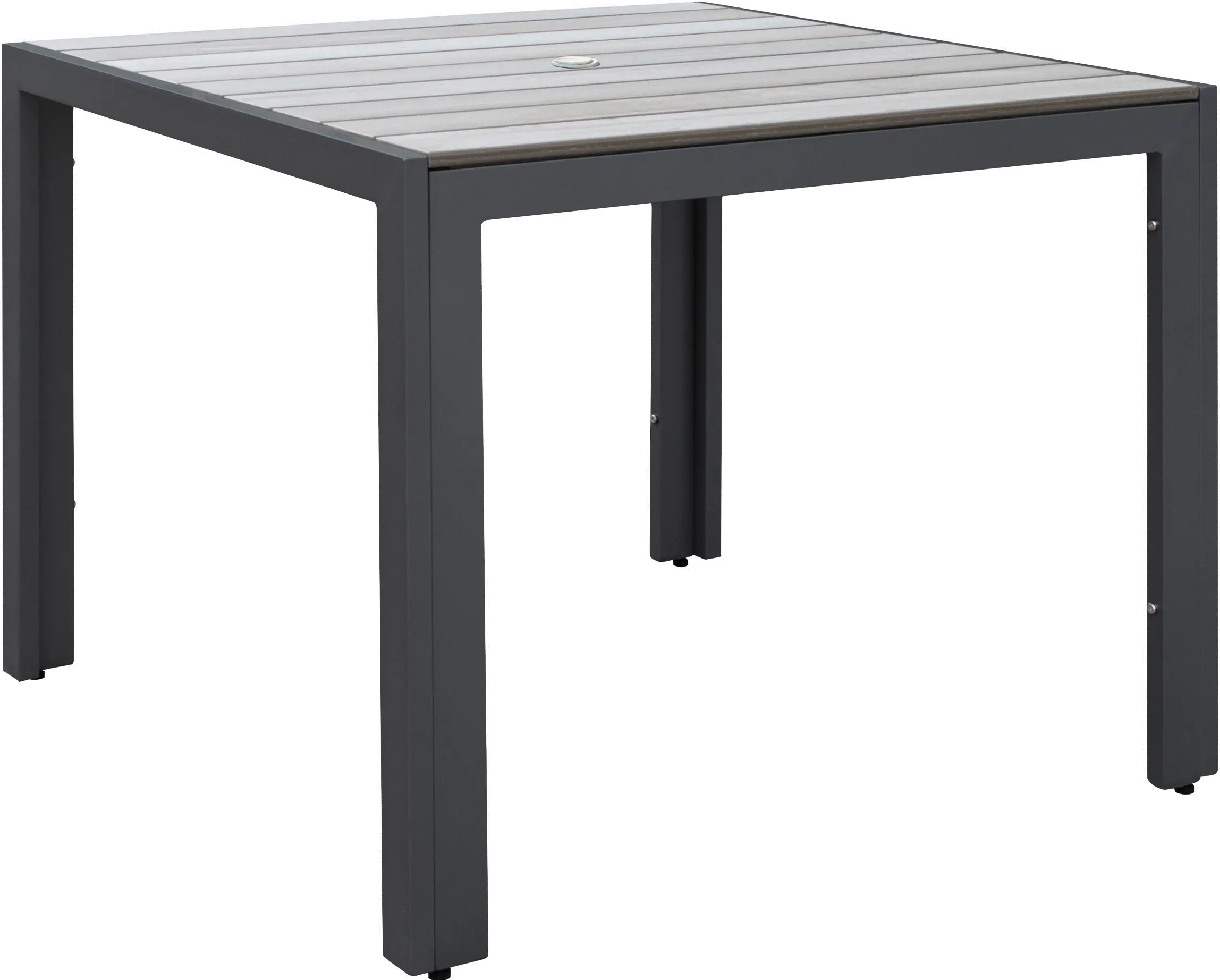 Gallant Sun Bleached Black Square Patio Table