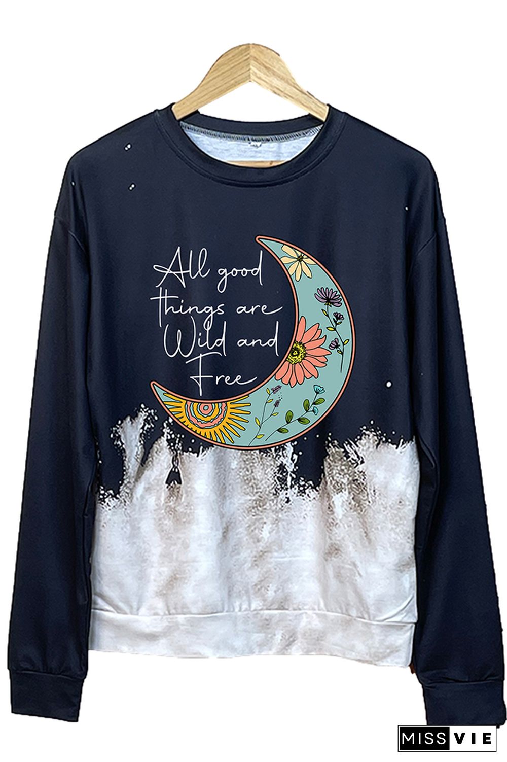 All Good things are Wild and Free Retro Sweatshirt Women Wholesale