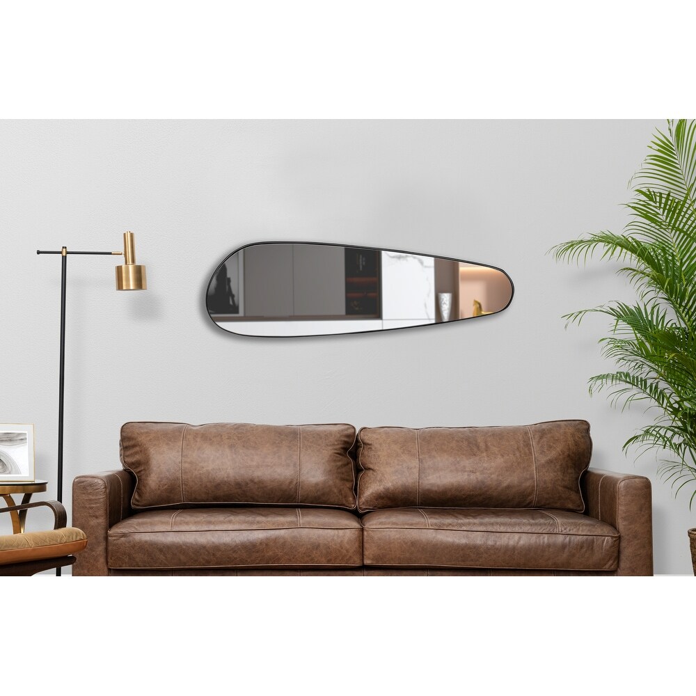 Modern Asymmetrical Large Mirror   Metal Frame