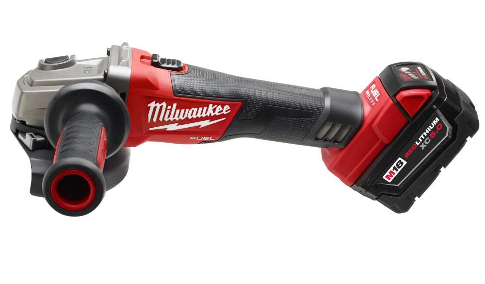 Milwaukee M18 FUEL 4-1/2 In. / 5 In. Grinder Slide Switch Lock-On 1 Battery 2781-21 from Milwaukee