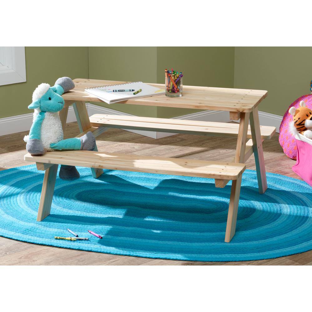 turtleplay Wood Picnic Table For Kids TB0020000010