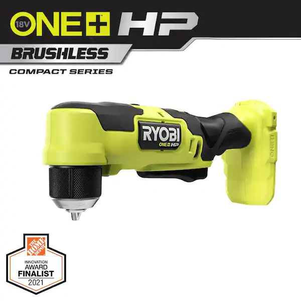 Ryobi One+ Hp 18V Brushless Cordless Compact 3/8 in. Right Angle Drill (Tool Only)