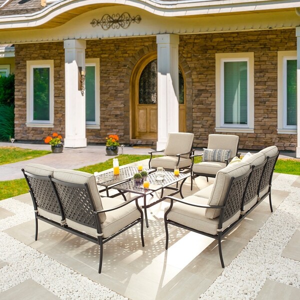 PATIO FESTIVAL 6Piece Outdoor Metal Conversation Set