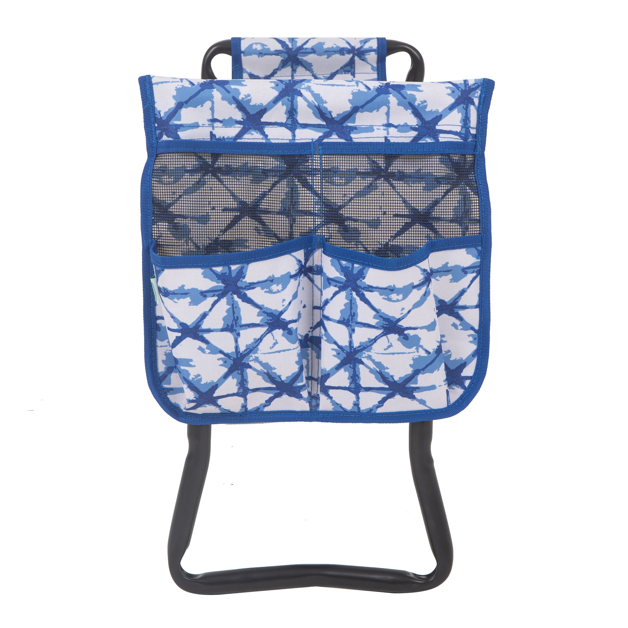 Expert Gardener Steel Frame Gardening Kneeler with Storage Pockets, Blue Cove.