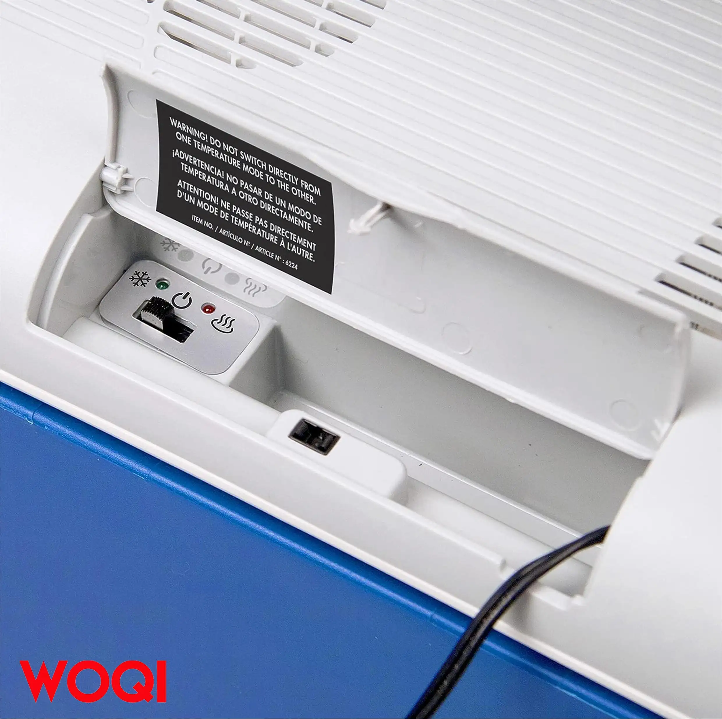 WOQI portable thermoelectric cooler/heater  small personal  electric refrigerator  suitable for cars  RVs  and camping