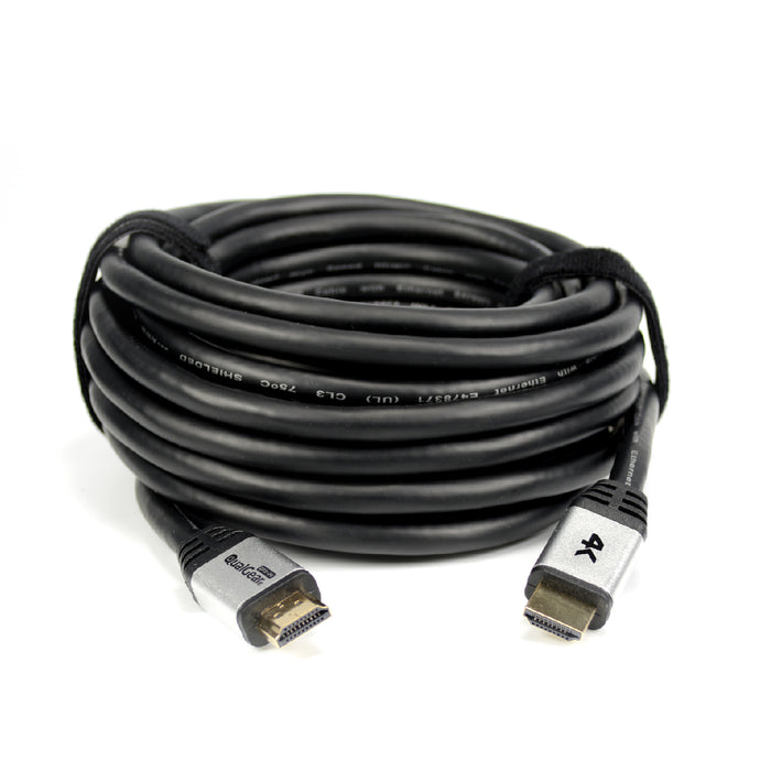 QualGear 30 Ft HighSpeed Long HDMI 20 Cable with 24K Gold Plated Co