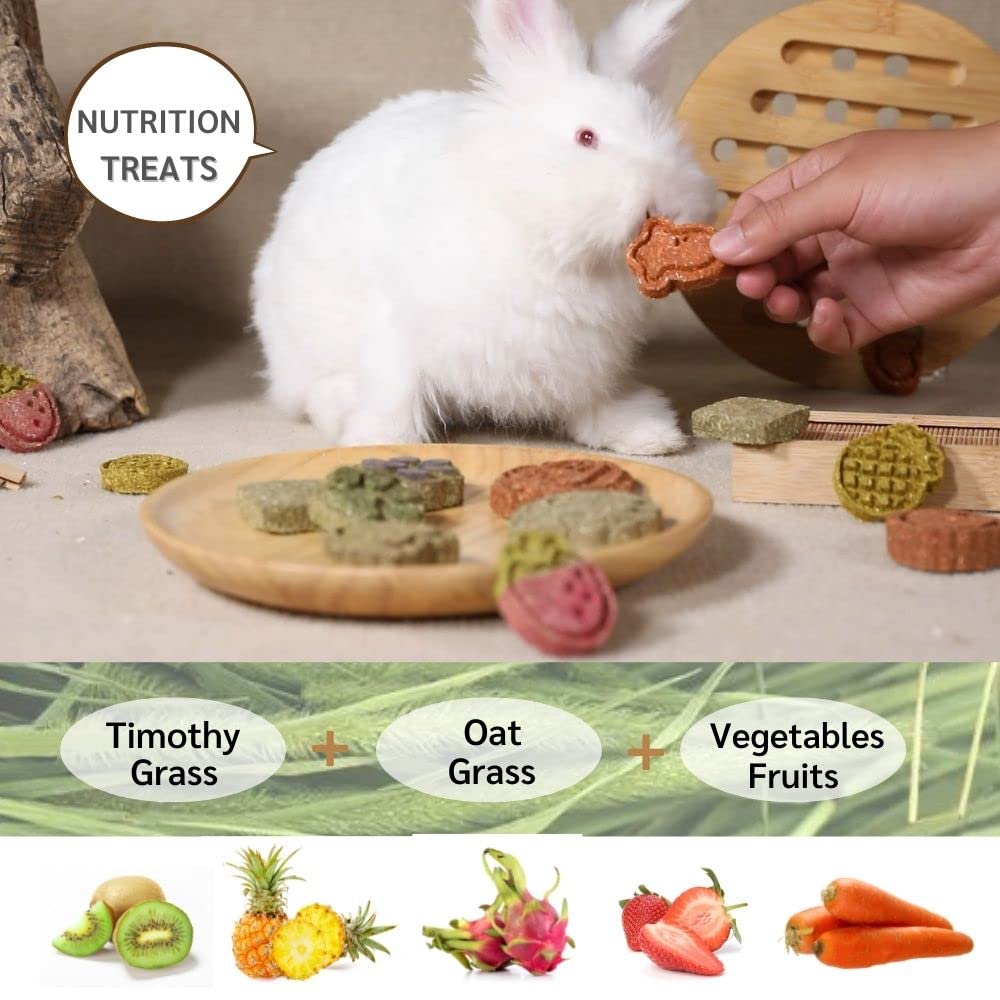 JanYoo 20 Pcs Guinea Pig Toys Bunny Chew Toys Rabbit Treats and Chews for Bunnies Hamster Chinchillas Small Animals Teeth