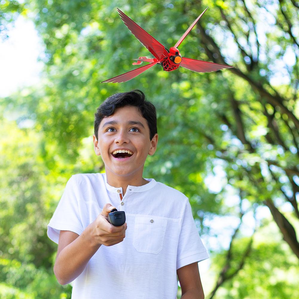 Zing Go Go Bird - Red - Remote Control Flying Toy， Great Starting RC Toy for Boys and Girls