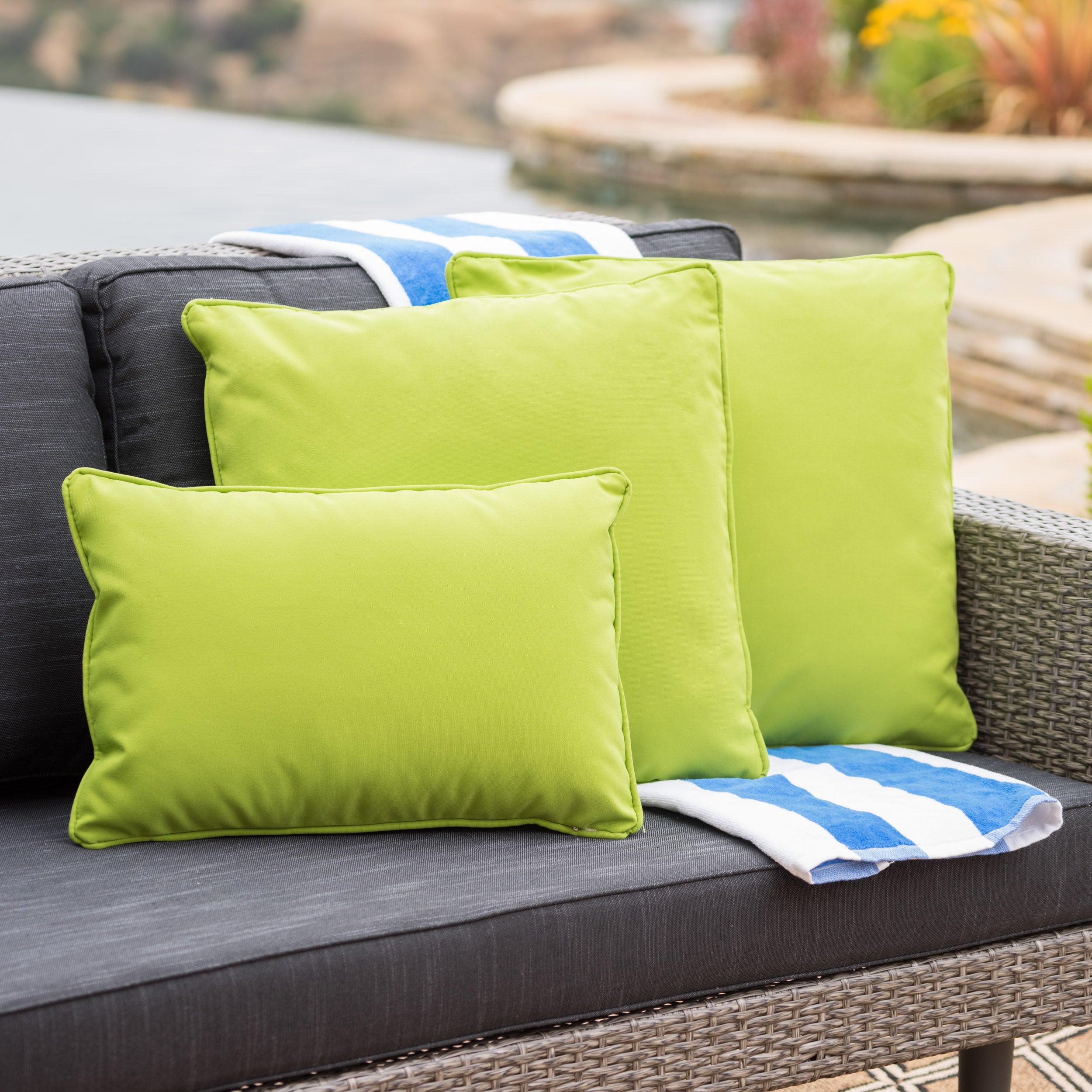 Corona Outdoor Patio Water Resistant Pillow Sets