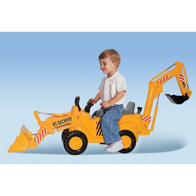 Skyteam Technology M5 Construction Front End Loader and Backhoe Action Ride-on