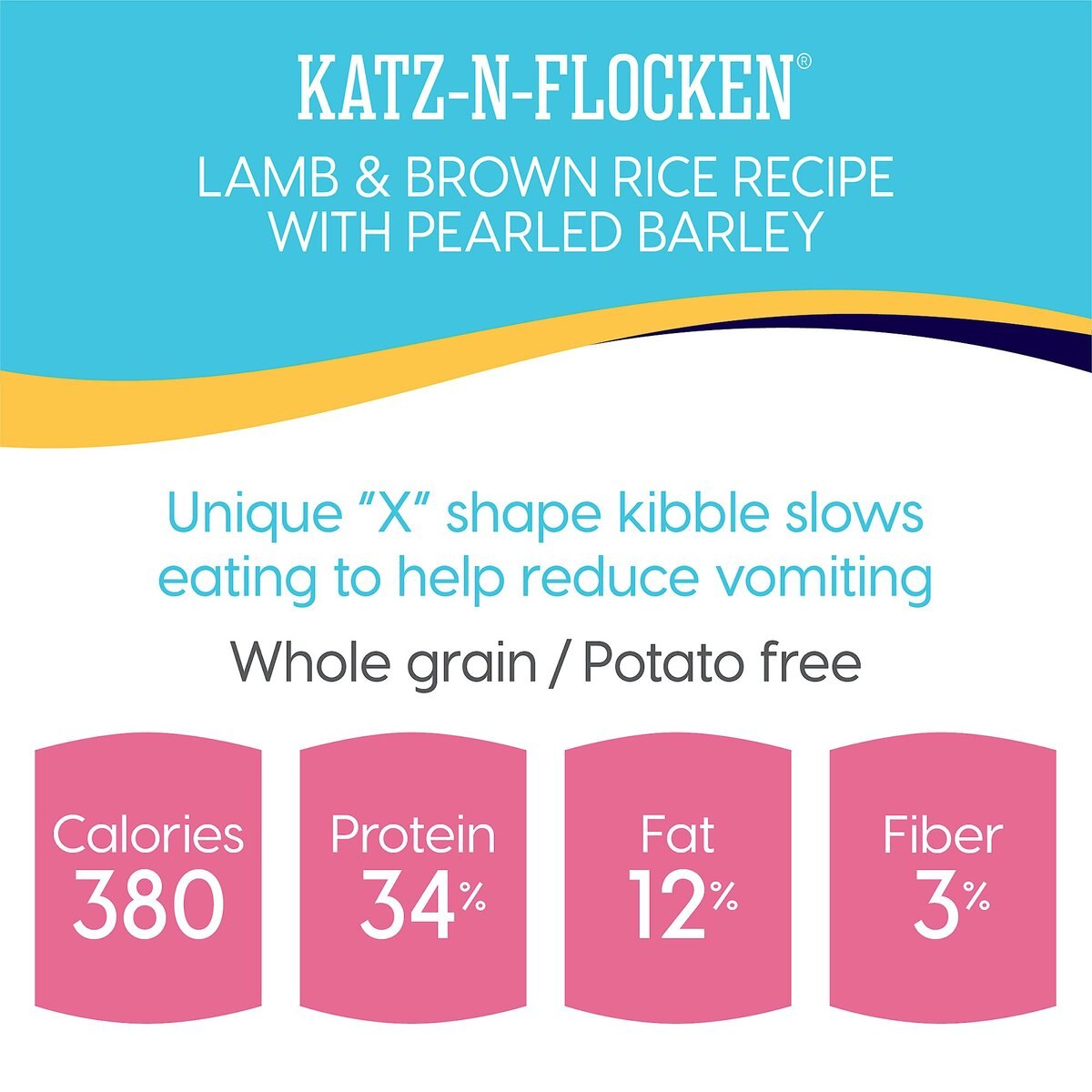 Solid Gold Katz-n-Flocken Lamb and Brown Rice Recipe with Pearled Barley Whole Grain Dry Cat Food