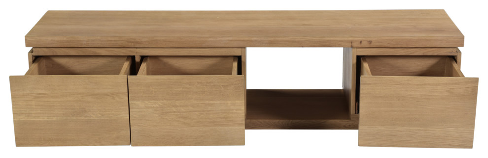 Alfie Tv Table Natural   Transitional   Entertainment Centers And Tv Stands   by HedgeApple  Houzz