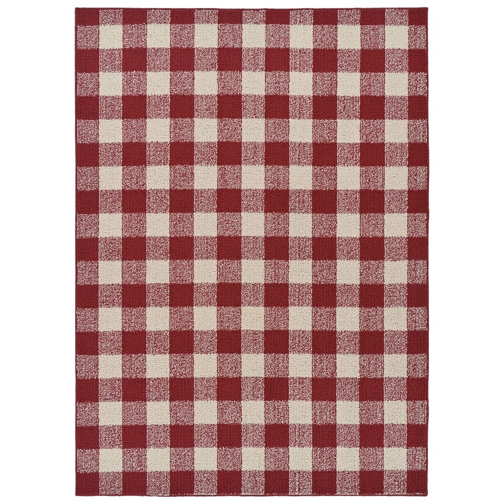 Garland Rug Country Living Buffalo Plaid Indoor/Outdoor Area Rug