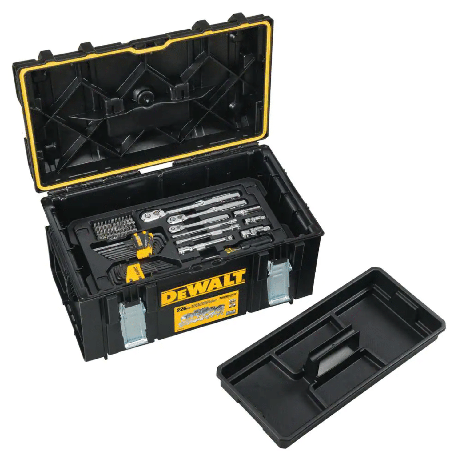 Dewalt Mechanics Tool Set (226-Piece) with TOUGHSYSTEM 22 in. Medium Tool Box， DWMT45226H