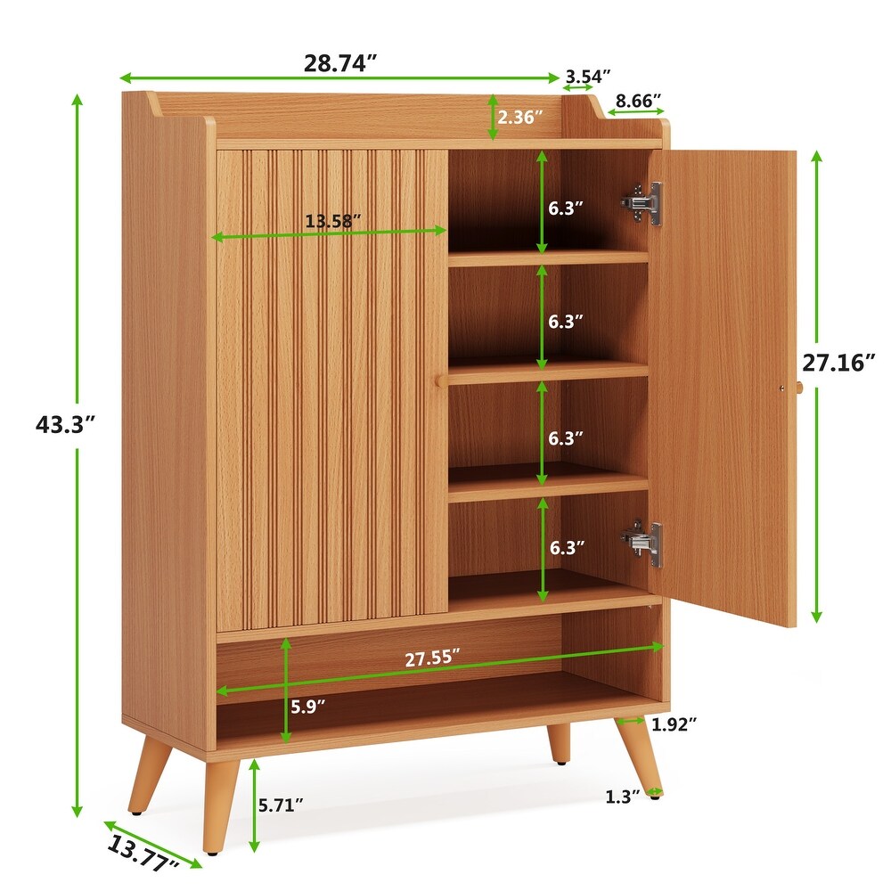 Sideboard Buffet Cabinet with 2 Doors and Removable Shelves