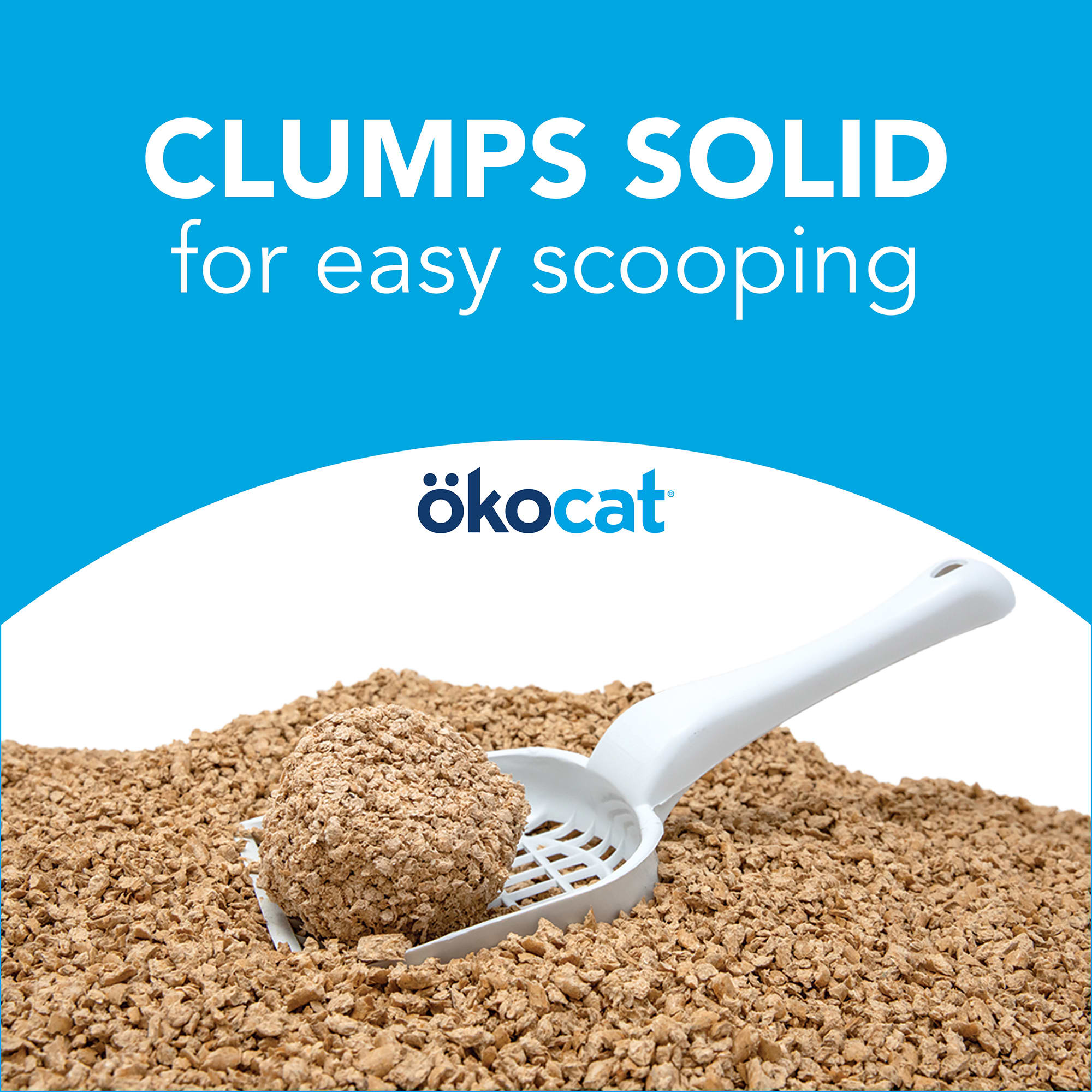 Okocat Original Premium Clumping Wood Cat Litter， 19.8 lbs.