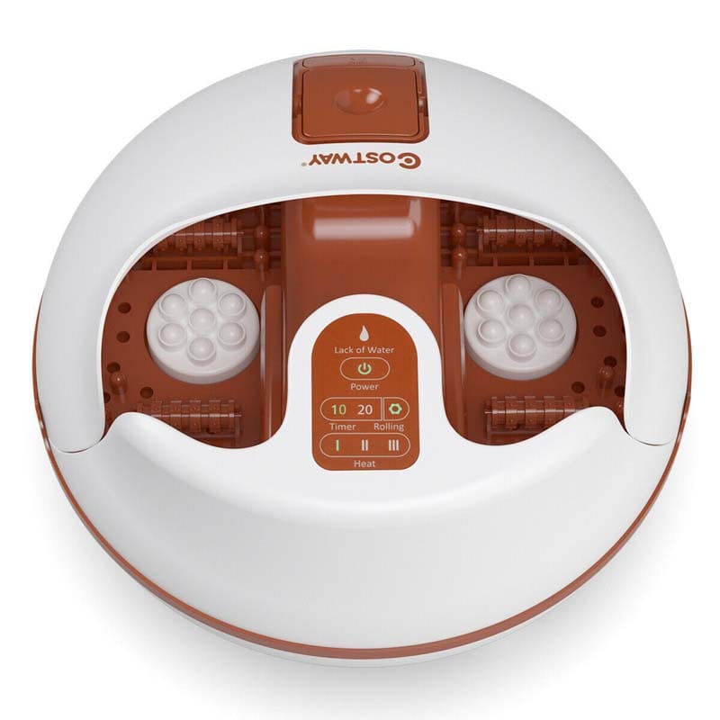 Steam Foot Spa Bath Massager, Foot Sauna Massage Machine with 3 Heat Levels, Pedicure Massage Rollers, Timing Function