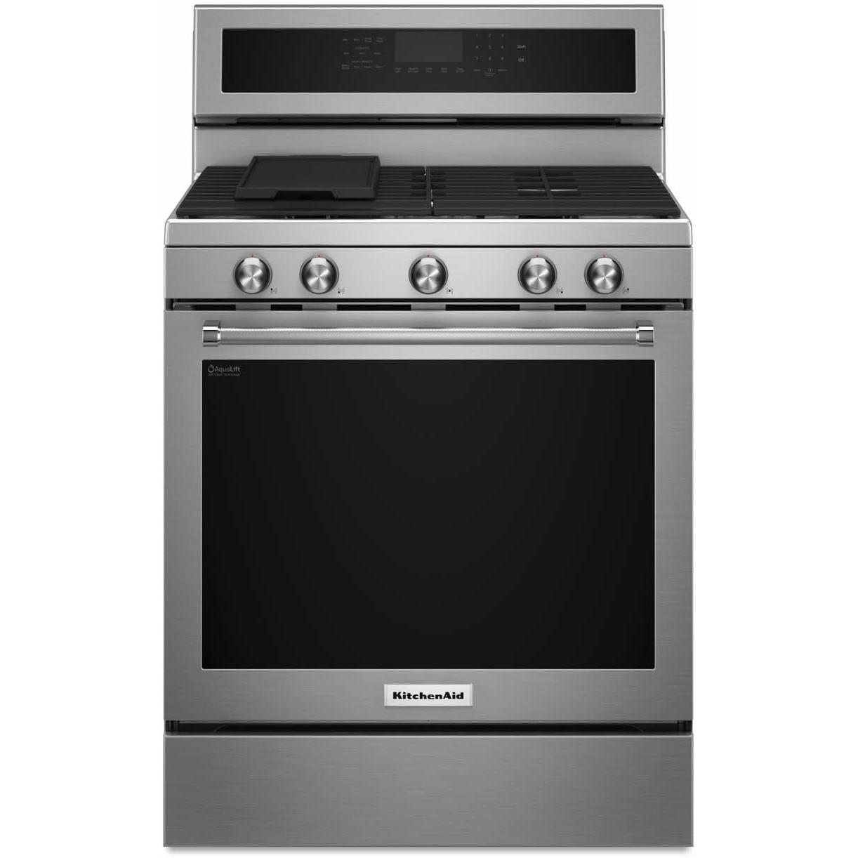 KitchenAid 30-inch Slide-In Gas Range KFGG500ESS