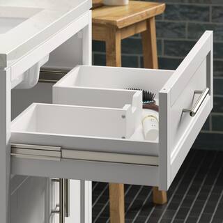 KOHLER Chesil 30 in. W x 18.89 in. D x 36.14 in. H Bathroom Vanity in White with Bianco Bella Top R35903-ASB-0