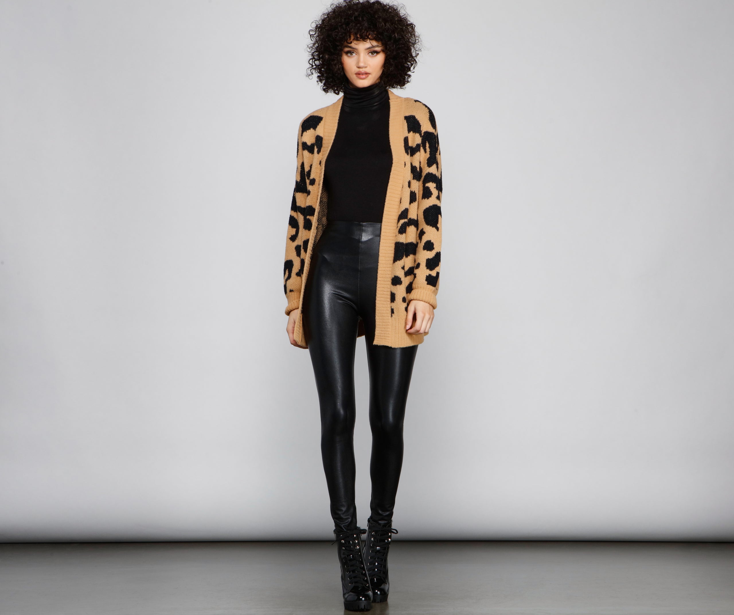 Cozy Vibes Leopard Print Cardigan