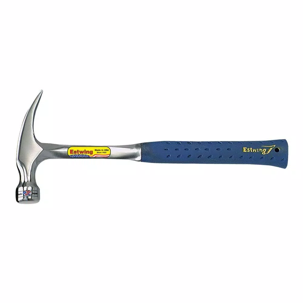 Estwing 20 oz. Solid Steel Rip Hammer with Milled Face and Blue Vinyl Shock Reduction Grip and#8211; XDC Depot