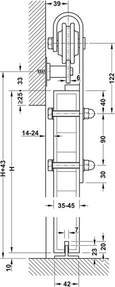 Hafele 941.32.302 Anti Derail Block  Slido Design ...