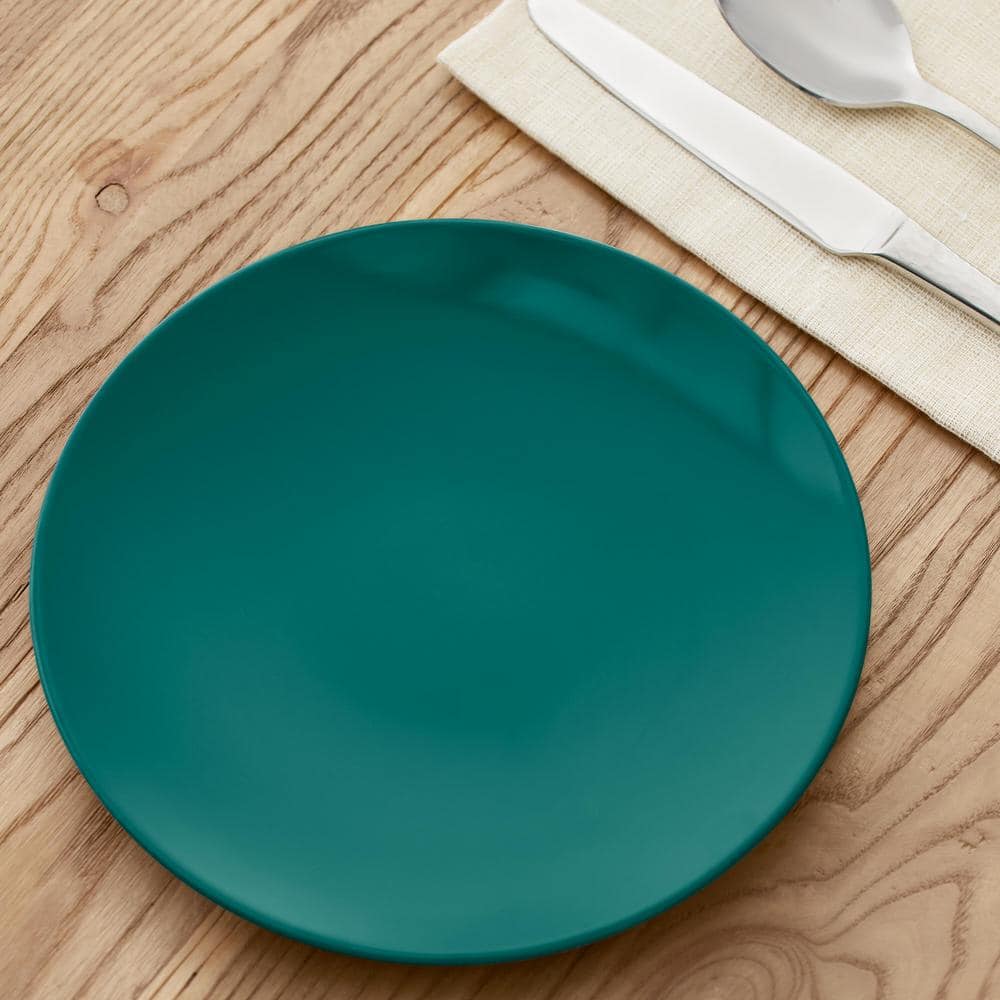 StyleWell Taryn Melamine Salad Plate in Gloss Malachite Green (Set of 6) AA2179MAL