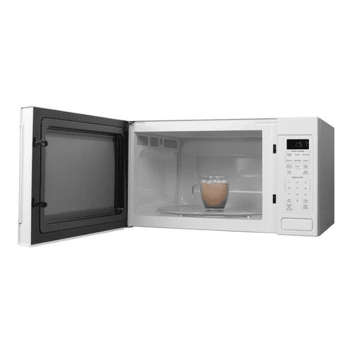 GE® 1.6 Cu. Ft. Countertop Microwave Oven, White, JES1567DMWW