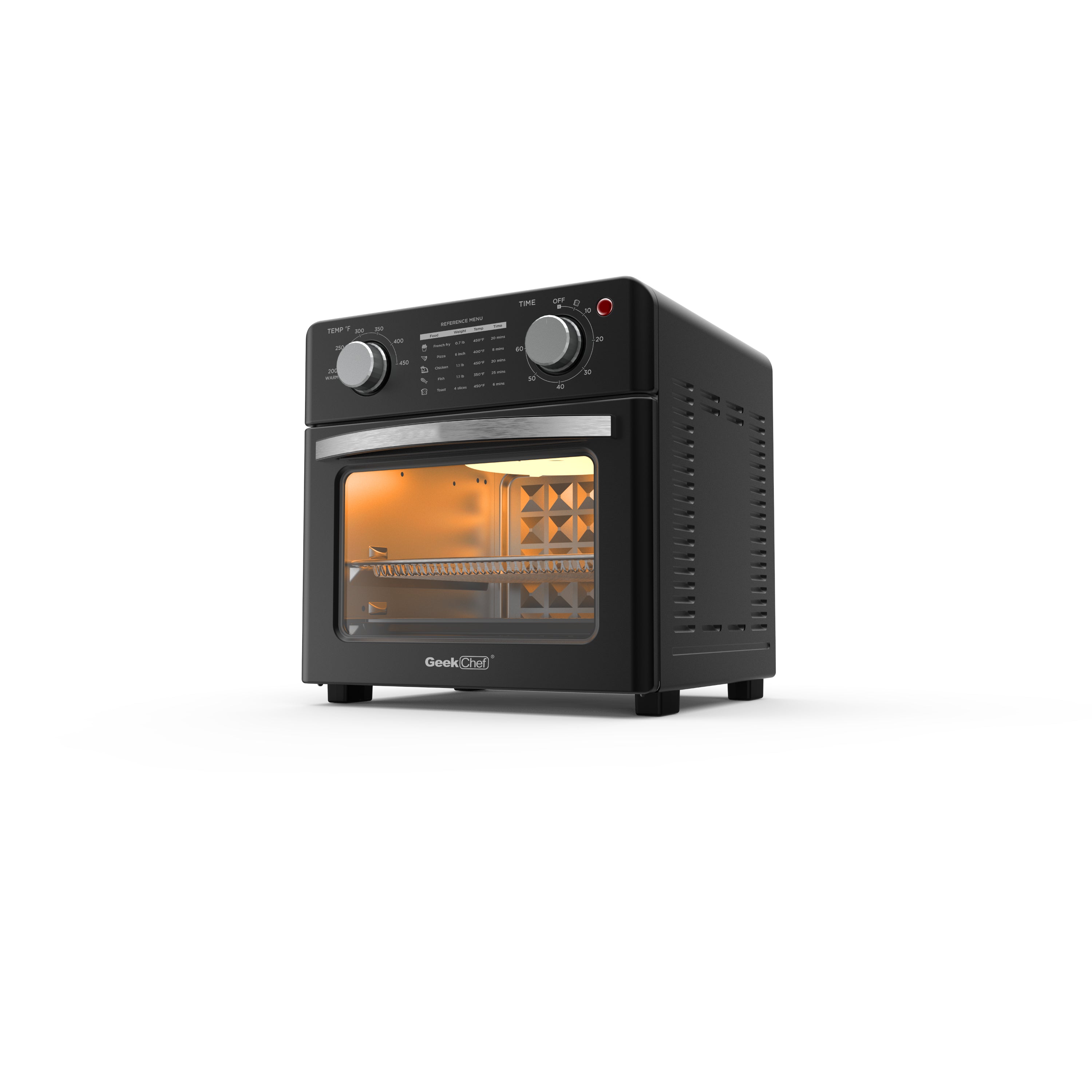 Geek Chef Air Fryer 11QT Countertop Toaster Oven - Black