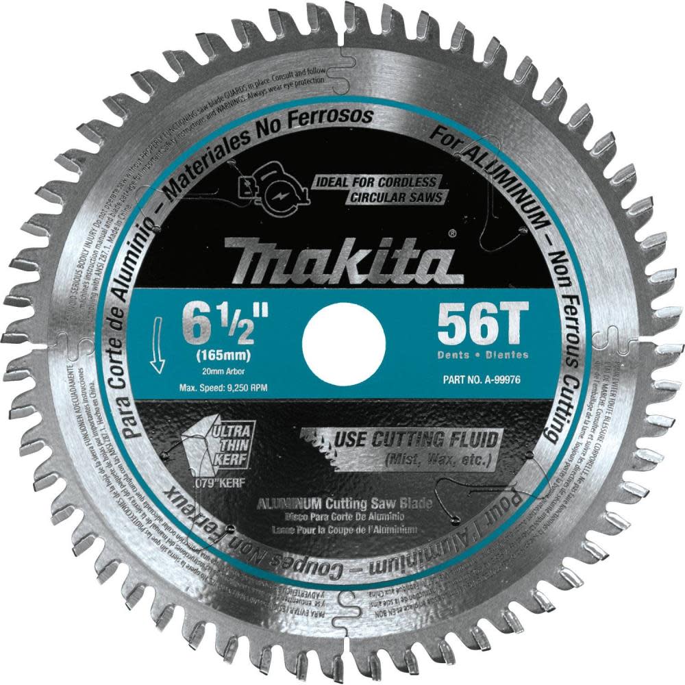 6-1/2 56T Carbide-Tipped Cordless Plunge Saw Blade