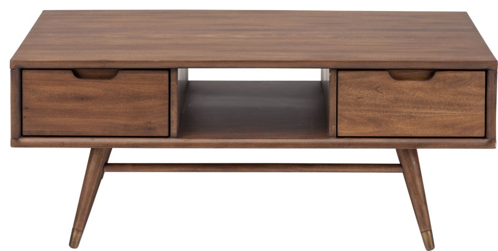 Nuevo Furniture Jake Coffee Table in Walnut   Midcentury   Coffee Tables   by Unlimited Furniture Group  Houzz