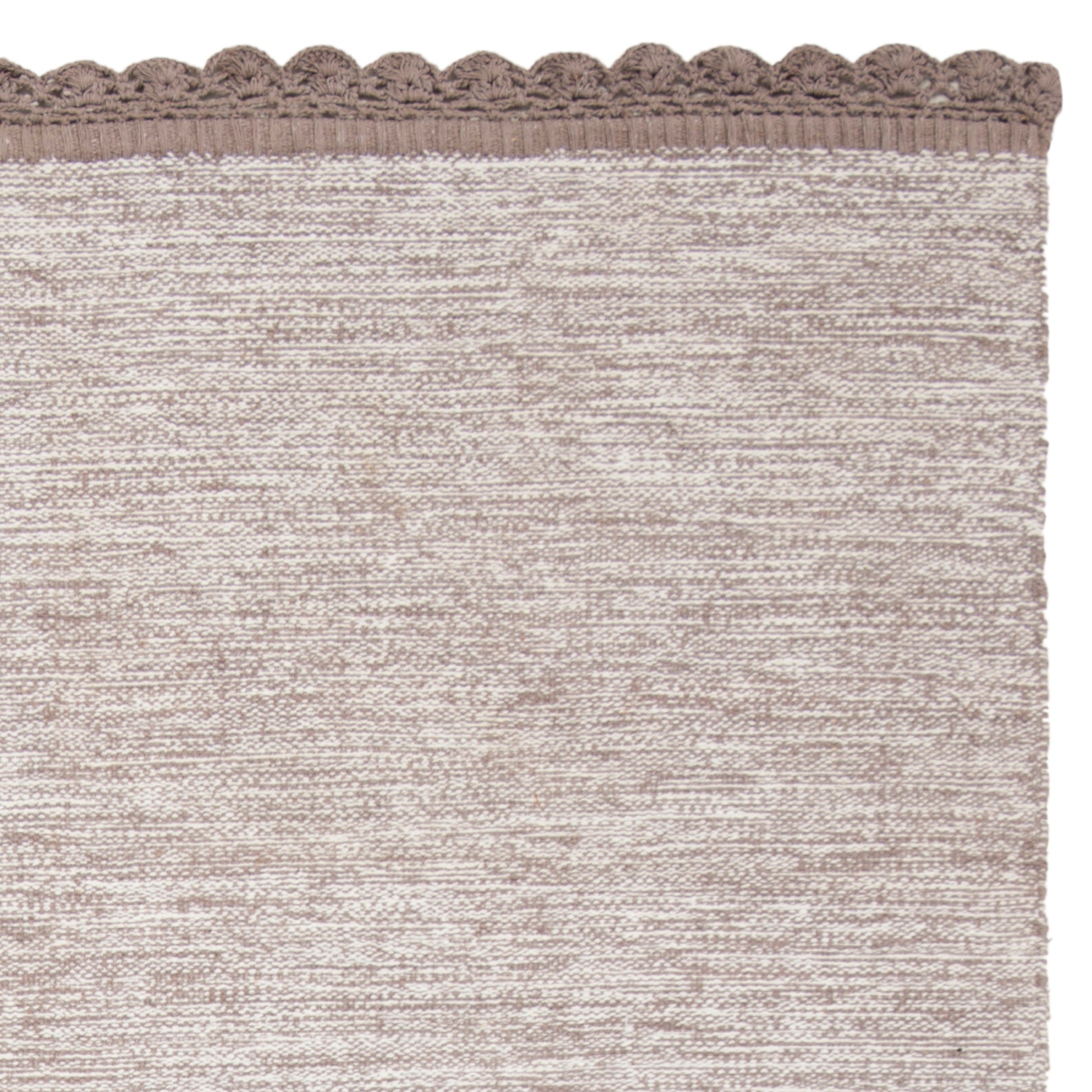 SAFAVIEH Montauk Sharlene Solid Braided Cotton Area Rug, Grey, 5' x 8'