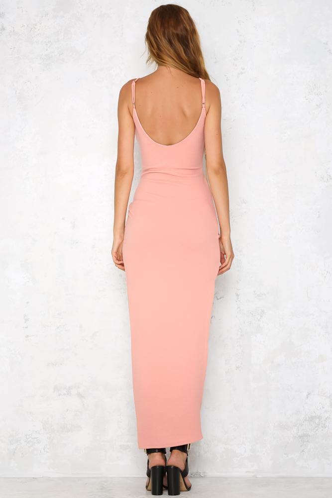 Locking Lips Maxi Dress Blush