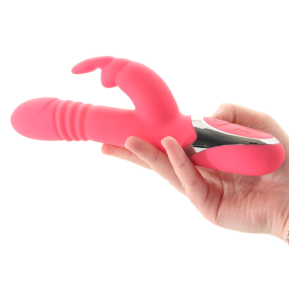 Enchanted Exciter Thrusting Rabbit Vibe in Coral