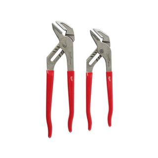 MW 10 in. and 12 in.Smooth Jaw Pliers with Dipped Grip  Handles (2-PC) 48-22-6550-48-22-6552