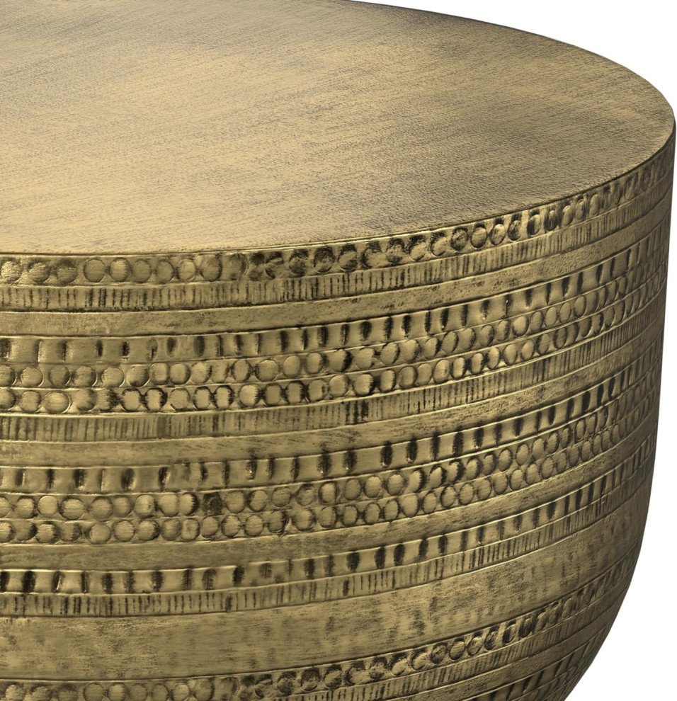 Unique Coffee Table  Distinctive Textured Metal Construction   Contemporary   Coffee Tables   by Decor Love  Houzz