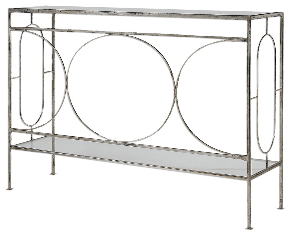 Luano Silver Console Table   Contemporary   Console Tables   by Ownax  Houzz