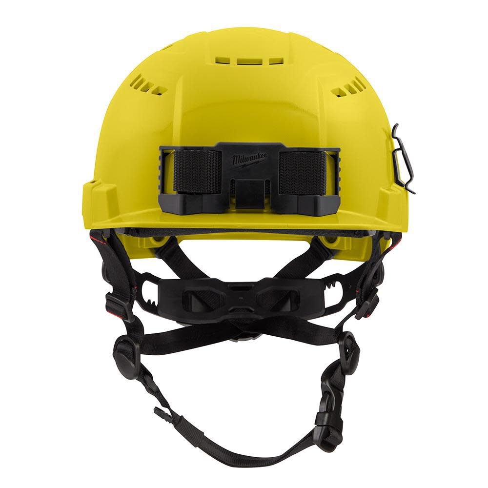 MW Yellow Front Brim Vented Safety Helmet with BOLT Class C 48-73-1322 from MW