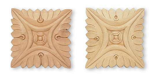 D. Lawless Hardware Large Pair 5 X 5 Carved Meda...