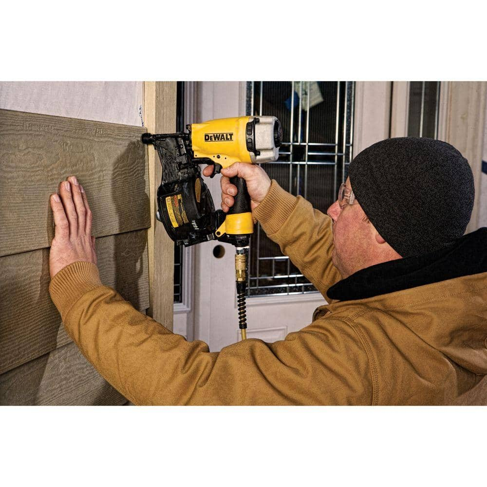 DEWALT Pneumatic 15-Degree Coil Siding Nailer DW66C-1