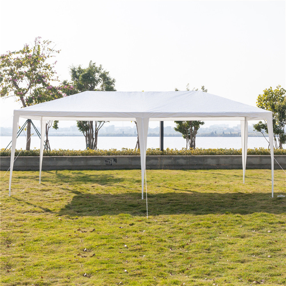 10 x 20 Ft Party Tent 4 Sides Wall Patio Canopy Tent with Iron Tube Frame Outdoor Wedding BBQ Parking Gazebo Pavilion